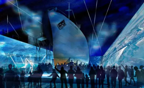 Hull City Council Artist impression of Arctic Corsair attraction