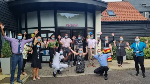 Cygnet Health Care staff at the hospital