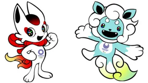 Tokyo 2020 Images of potential Olympics and Paralympics mascots for Tokyo 2020