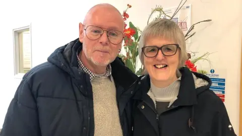 BBC Martin Nugent and his wife Jacqui