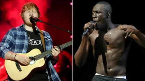 PA / Reuters Ed Sheeran and Stormzy