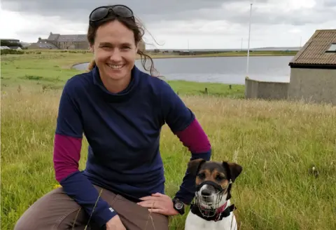 Macca with his handler Ange Newport