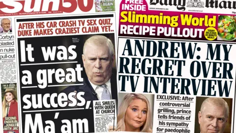 Sun and Daily Mail - Monday 18 November