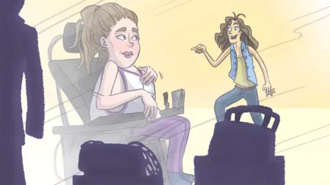 Sarah Dousse Jessica approached by homeless woman