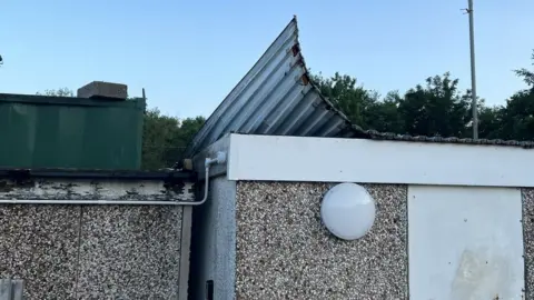 Accrington CC Damaged roof