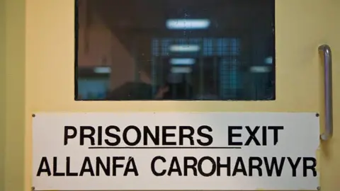 Getty Images A door in HMP Parc