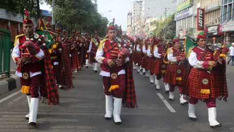 NurPhoto May Day parade in Dakha