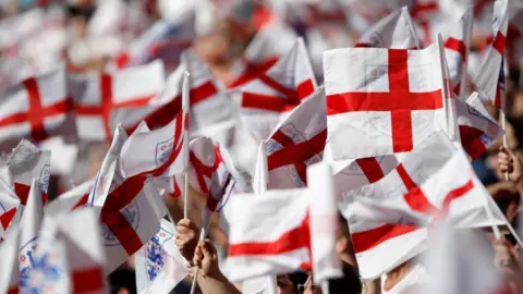 Reuters England flags