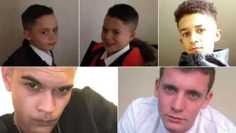 BBC Ellis and Elliot Thornton, Darnell Harte, Robbie Meerun and Anthoney Armour