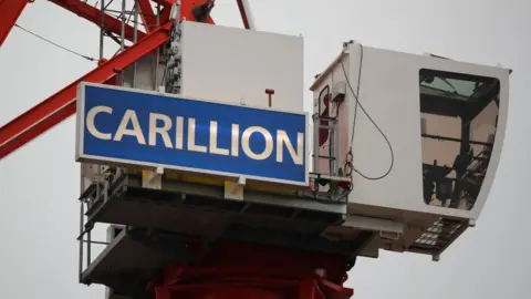 AFP/Getty Images A construction crane showing the Carillion sign