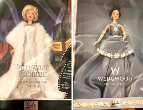 Katy Lewis/BBC Hollywood Barbie and Wedgewood Barbie