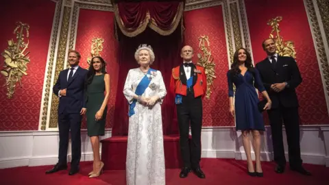 Victoria Jones/PA Wax figures of Royal family