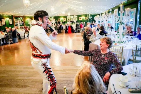 Iain Brown Elvis impersonator as Dumfries House