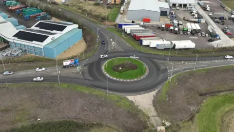 Lincolnshire County Council Aerial view of Pinchbeck site