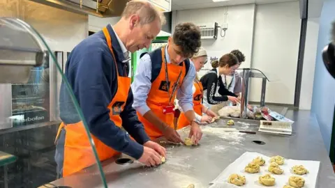 Duke of Edinburgh meets young people working for their DofE award