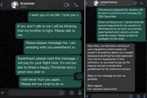 Greater Manchester Police Handout photo issued by Greater Manchester Police of a mock-up of messages