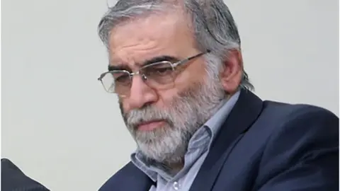 Reuters Prominent Iranian scientist Mohsen Fakhrizadeh in an undated photo