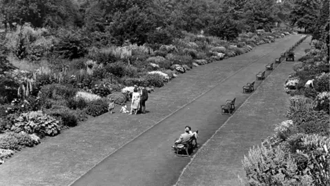 Cardiff council Bute Park in the 1960s