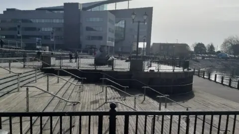 Cardiff Council Senedd after clean-up