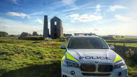 Derbyshire Police Emergency Services at Magpie Mine