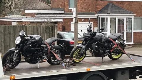 Devon and Cornwall Police Seized bikes