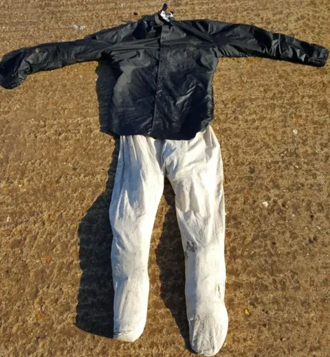 Remains of mannequin