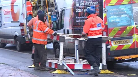 BBC Cadent workers in Stannington