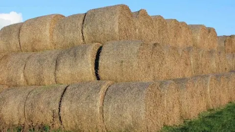 David P Howard/Geograph Hay bales