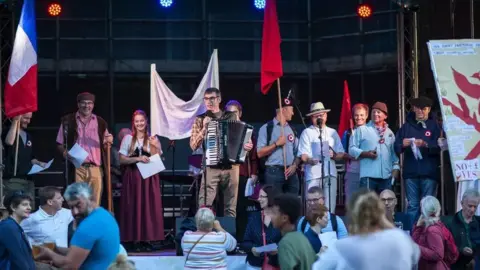 Visit Jersey People performing at the Corn Riots Festival