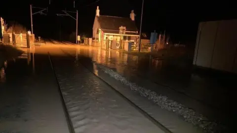 Guy Renner-Thompson Flooding on East Coast main line