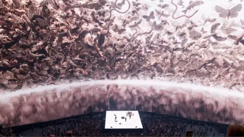 Treatment Studio U2 on stage at The Sphere