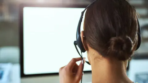 Getty Images Call centre worker