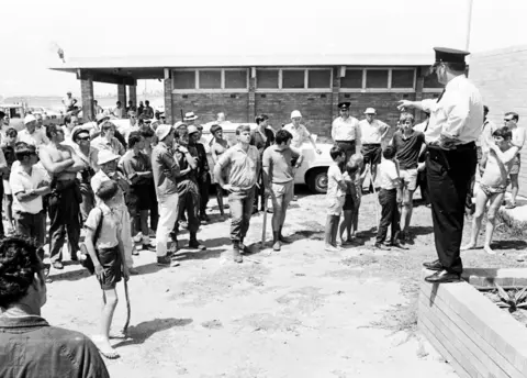 Getty Images Locals joined the search for Cheryl Grimmer