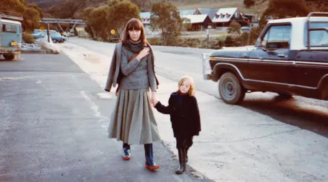 Penny Wincer with her mother in 1983