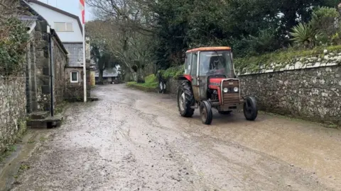 BBC A tractor in Sark