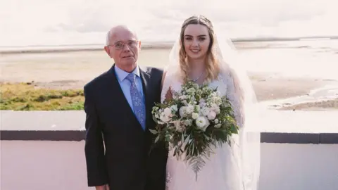 Stewart family George Stewart pictured at his granddaughter's wedding in August