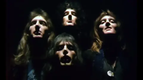 Queen / UMG Queen in the video for Bohemian Rhapsody