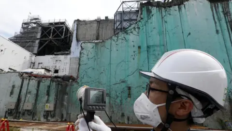 AFP The nuclear reactor damaged by the tsunami