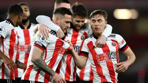 Sheffield United celebrate