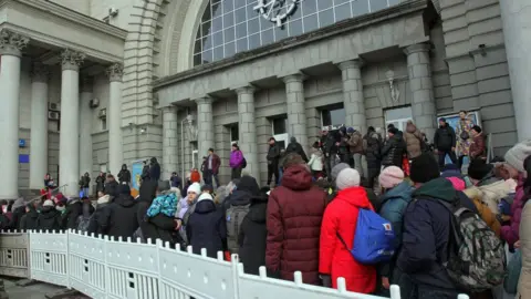 Getty Images Dnipro train station