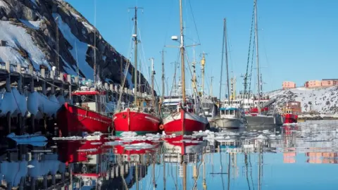 Getty Images Greenland fishing boats