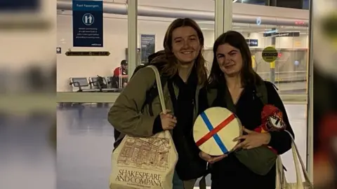 Carl Irving Julia Gilmour (left) and Delaney Irving