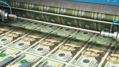 Getty Images money printing