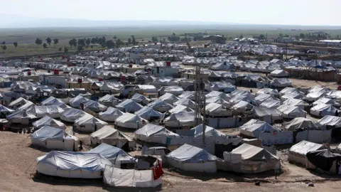 Reuters Al-Hol camp in northern Syria, pictured in April 2019
