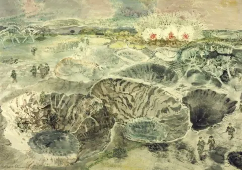 Tate Withdrawing from the Battery, Albert Richards, 1944