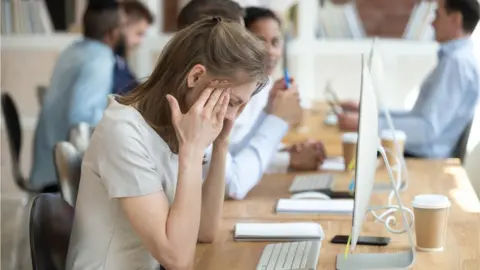 Getty Images Workplace stress is becoming more of a problem