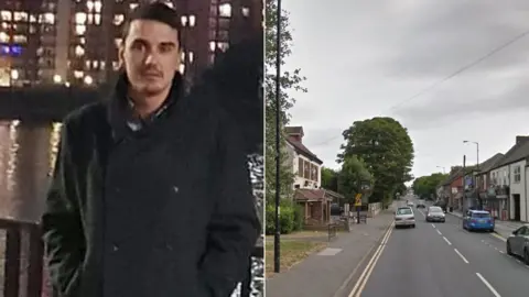 Family handout / Google Carl Moore and scene of crash