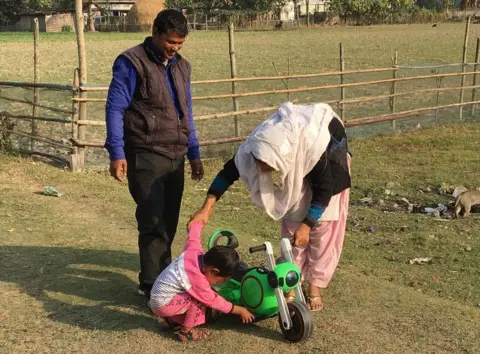 BBC Shahabuddin Ahmed with his wife Salma Parbin and son Jonait