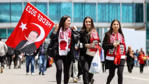 Getty Images Supporters of President Erdogan