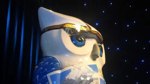 Mark Murphy/BBC Part of the Big Hoot trail in Ipswich